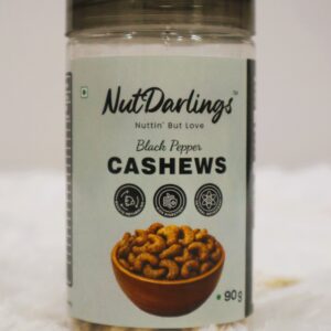 NutDarlings Black Pepper Cashews 90grams Jar
