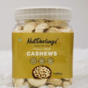 NutDarlings Whole Premium Cashews 250 grams Jar